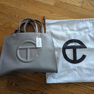 Telfar Shopping Bag, Medium Grey